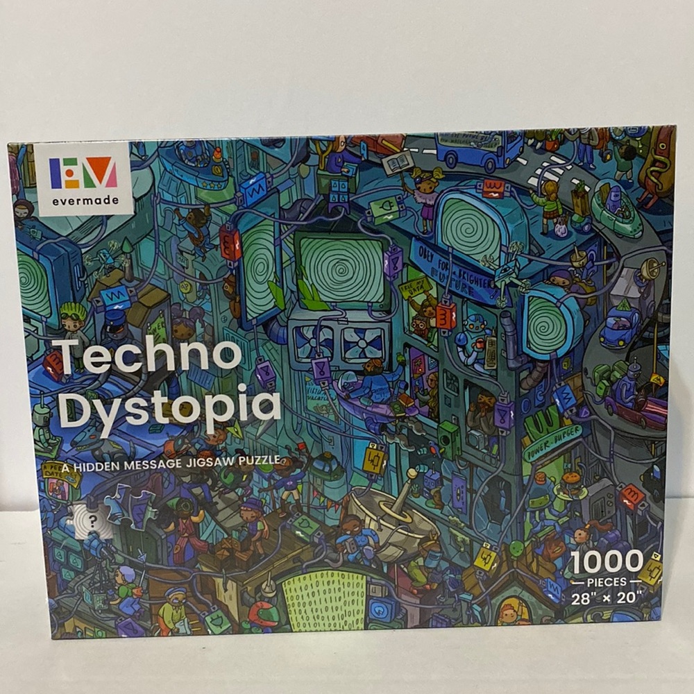 Techno Dystopia - Jigsaw Puzzle - 1000 Pieces, Beautifully Detailed 20'' x 28''